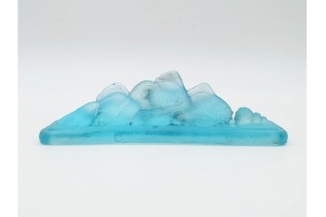 戦前　当時物　金魚モチーフのガラスの文鎮　(R-086828)