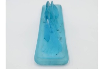 戦前　当時物　金魚モチーフのガラスの文鎮　(R-086828)