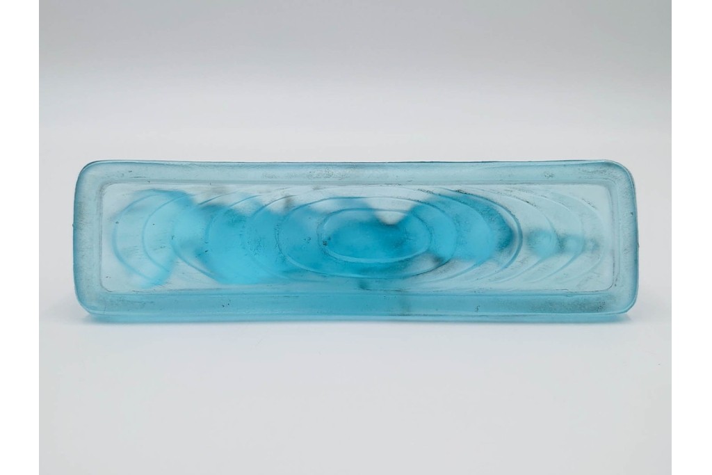 戦前　当時物　金魚モチーフのガラスの文鎮　(R-086828)