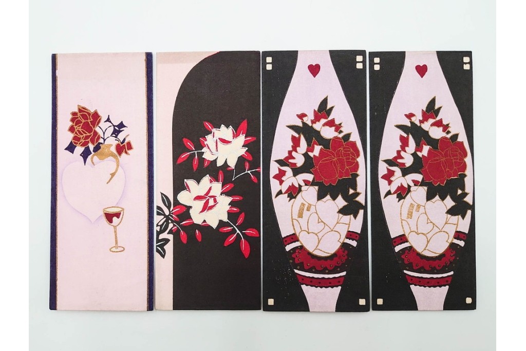 京都さくら井屋　小林かいち・その他　アールデコ調デザイン他　木版画絵封筒51点セット　(R-086829)