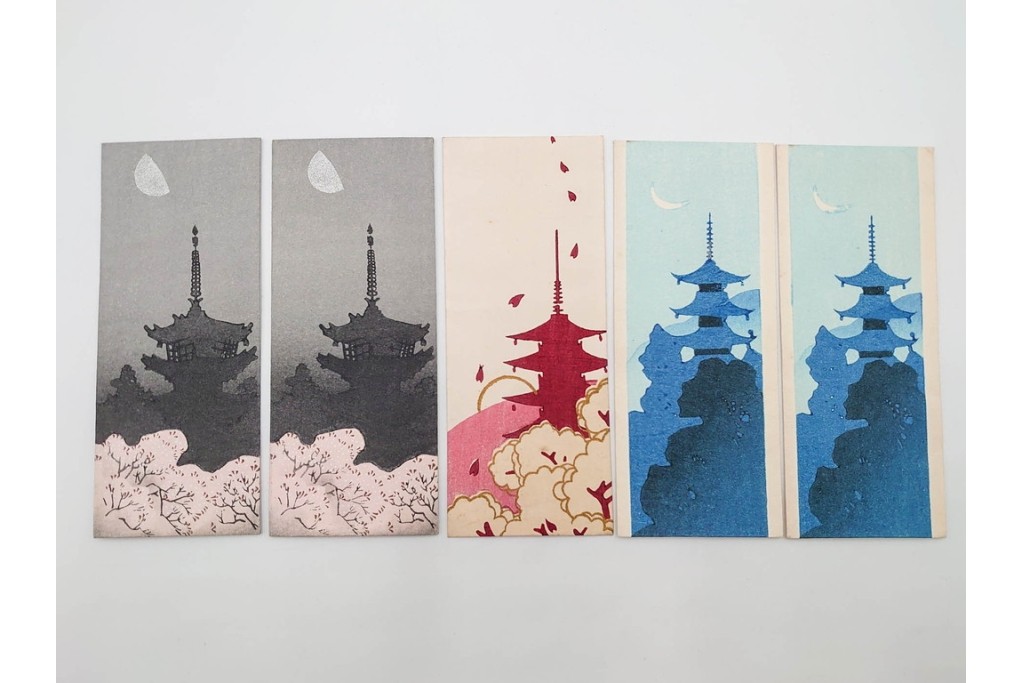 京都さくら井屋　小林かいち・その他　アールデコ調デザイン他　木版画絵封筒51点セット　(R-086829)