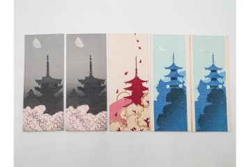 京都さくら井屋　小林かいち・その他　アールデコ調デザイン他　木版画絵封筒51点セット　(R-086829)