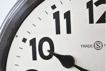 和製アンティーク　精工舎(SEIKOSHA、セイコー)　素朴でシンプルな丸型掛け時計　(R-086839)