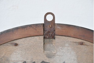 和製アンティーク　精工舎(SEIKOSHA、セイコー)　素朴でシンプルな丸型掛け時計　(R-086839)