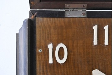 和製アンティーク　Meiji(明治時計社)　市松風の文字盤デザインがおしゃれな掛け時計　(R-086841)