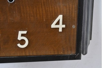 和製アンティーク　Meiji(明治時計社)　市松風の文字盤デザインがおしゃれな掛け時計　(R-086841)