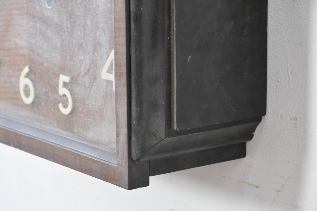 和製アンティーク　Meiji(明治時計社)　市松風の文字盤デザインがおしゃれな掛け時計　(R-086841)