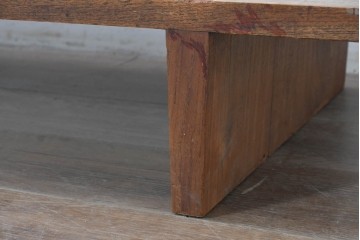 ヴィンテージ　ディスプレイ台やテレビ台としてもおすすめ!　チーク材の素朴な裁ち板　(R-086846)