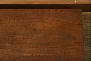和製ヴィンテージ　チーク材　ディスプレイ台やテレビ台としてもおすすめ!　無垢材ローテーブル　(R-086846)