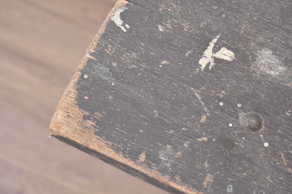 和製ヴィンテージ　建築足場をリメイクした無骨な折りたたみ式作業台　(R-086847)