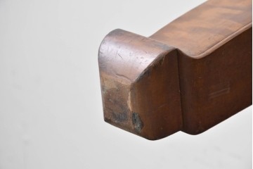 和製アンティーク　栃(トチ)材　希少な縮み杢が使用された飴色の座卓　(R-086848)