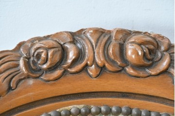 中古　イタリア高級輸入家具　華やかなゴブラン織りのダイニングチェア　(R-086849)