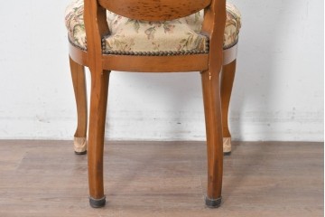 中古　イタリア高級輸入家具　華やかなゴブラン織りのダイニングチェア　(R-086849)