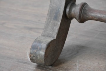 スペインヴィンテージ　Pierre Lottier(ピエール・ロティエ)　本革を格子状に編み込んだスリッパチェア　(R-086850)