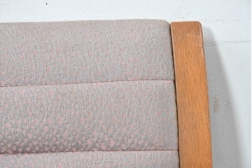 中古　天童木工(Tendo)　ヘロン(HERON)シリーズ　継ぎ目のないサイドフレームが特徴のロッキングチェアとオットマンのセット　(R-086851)