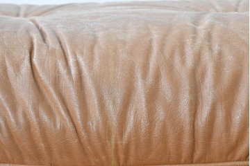 【ジャンク品】　アメリカヴィンテージ　Hermanmiller(ハーマンミラー社)　ローズウッド材　本革シートのイームズラウンジチェア&オットマンのセット　定価約113万円　(R-086852)