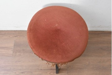 和製ヴィンテージ　クラシカルなフリンジ飾り付きのピアノスツール　(R-086853)