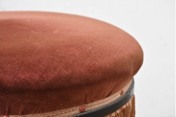 和製ヴィンテージ　クラシカルなフリンジ飾り付きのピアノスツール　(R-086853)