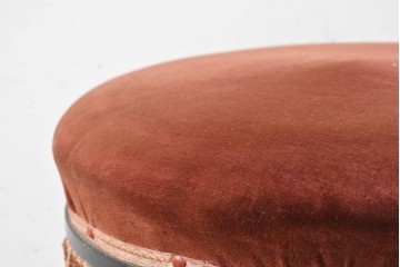 和製ヴィンテージ　クラシカルなフリンジ飾り付きのピアノスツール　(R-086853)