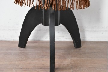 和製ヴィンテージ　クラシカルなフリンジ飾り付きのピアノスツール　(R-086853)