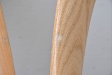 中古　イタリア製　porada(ポラダ)　Ester(エスター)シリーズ　ナチュラルアッシュ　曲線が美しいダイニングチェア4脚セット　定価(4脚合計)約137万円　(R-086854)