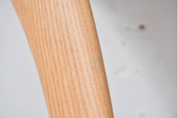 中古　イタリア製　porada(ポラダ)　Ester(エスター)シリーズ　ナチュラルアッシュ　曲線が美しいダイニングチェア4脚セット　定価(4脚合計)約137万円　(R-086854)