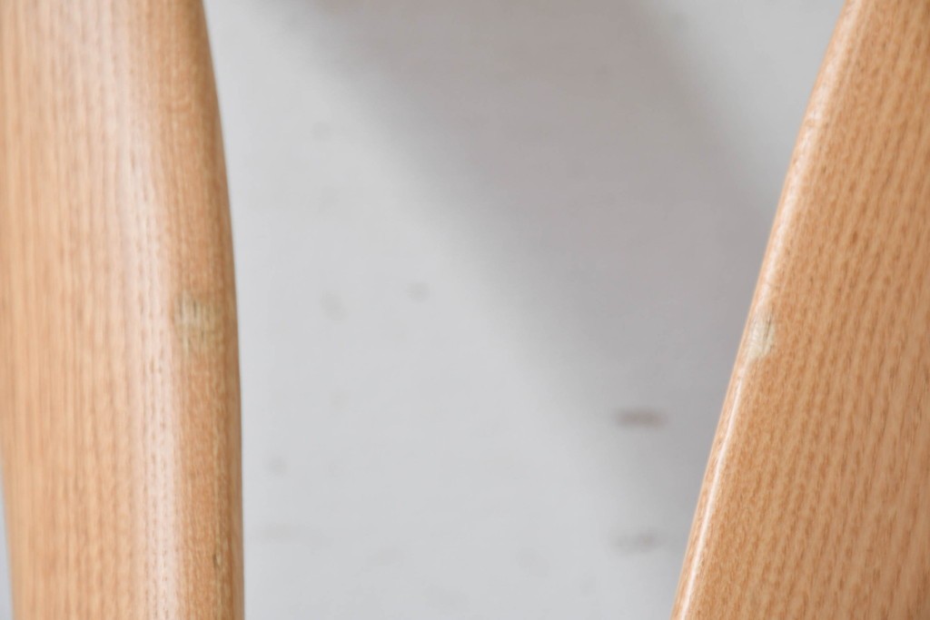 中古　イタリア製　porada(ポラダ)　Ester(エスター)シリーズ　ナチュラルアッシュ　曲線が美しいダイニングチェア4脚セット　定価(4脚合計)約137万円　(R-086854)