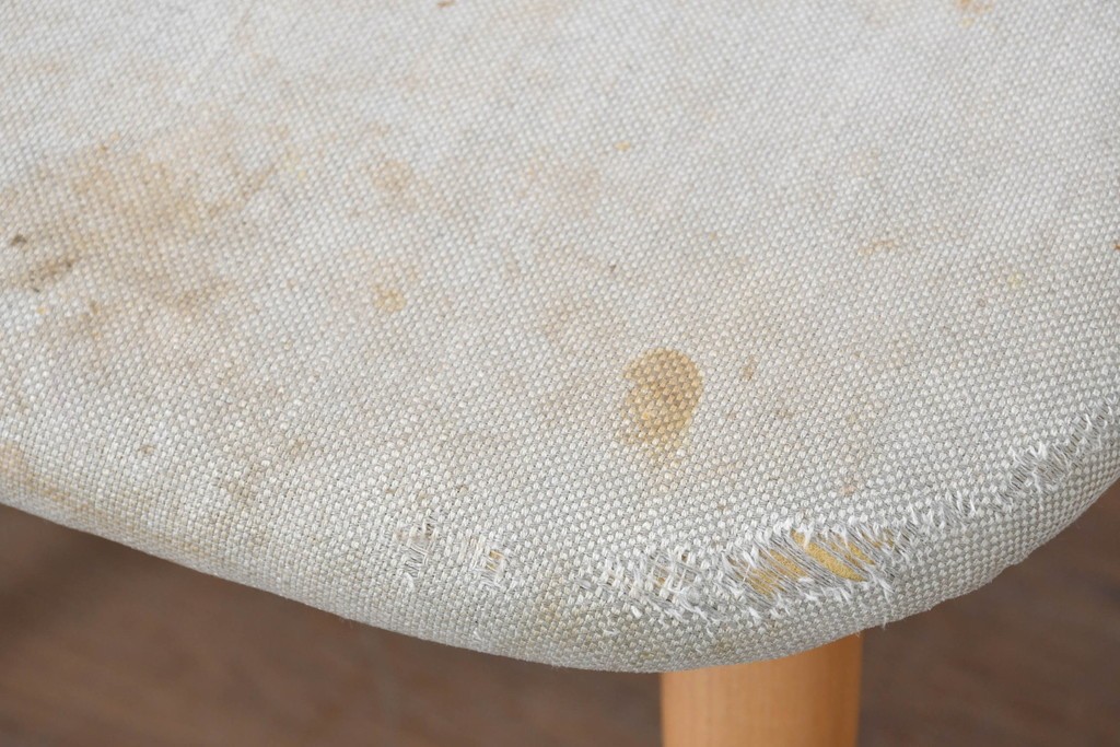 中古　イタリア製　porada(ポラダ)　Ester(エスター)シリーズ　ナチュラルアッシュ　曲線が美しいダイニングチェア4脚セット　定価(4脚合計)約137万円　(R-086854)