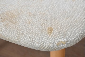 中古　イタリア製　porada(ポラダ)　Ester(エスター)シリーズ　ナチュラルアッシュ　曲線が美しいダイニングチェア4脚セット　定価(4脚合計)約137万円　(R-086854)