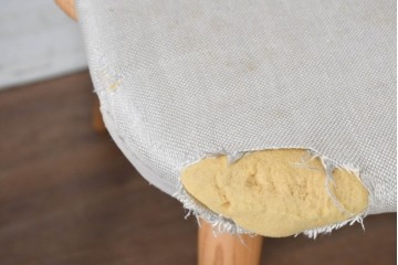 中古　イタリア製　porada(ポラダ)　Ester(エスター)シリーズ　ナチュラルアッシュ　曲線が美しいダイニングチェア4脚セット　定価(4脚合計)約137万円　(R-086854)