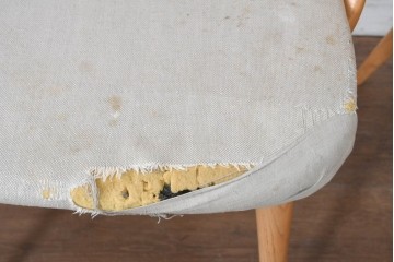 中古　イタリア製　porada(ポラダ)　Ester(エスター)シリーズ　ナチュラルアッシュ　曲線が美しいダイニングチェア4脚セット　定価(4脚合計)約137万円　(R-086854)