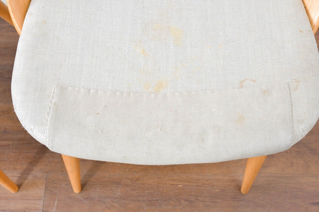 中古　イタリア製　porada(ポラダ)　Ester(エスター)シリーズ　ナチュラルアッシュ　曲線が美しいダイニングチェア4脚セット　定価(4脚合計)約137万円　(R-086854)