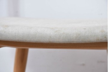 中古　イタリア製　porada(ポラダ)　Ester(エスター)シリーズ　ナチュラルアッシュ　曲線が美しいダイニングチェア4脚セット　定価(4脚合計)約137万円　(R-086854)