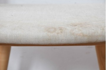 中古　イタリア製　porada(ポラダ)　Ester(エスター)シリーズ　ナチュラルアッシュ　曲線が美しいダイニングチェア4脚セット　定価(4脚合計)約137万円　(R-086854)