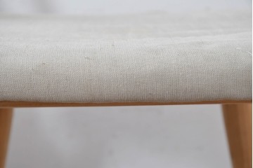 中古　イタリア製　porada(ポラダ)　Ester(エスター)シリーズ　ナチュラルアッシュ　曲線が美しいダイニングチェア4脚セット　定価(4脚合計)約137万円　(R-086854)