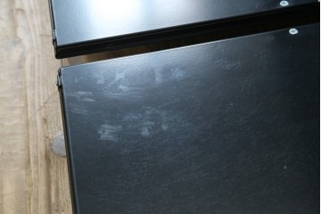 中古　スイス　USMハラー(USM Haller)　ドロップダウンドア収納付きの2段シェルフ　定価約24万円　(R-086855)