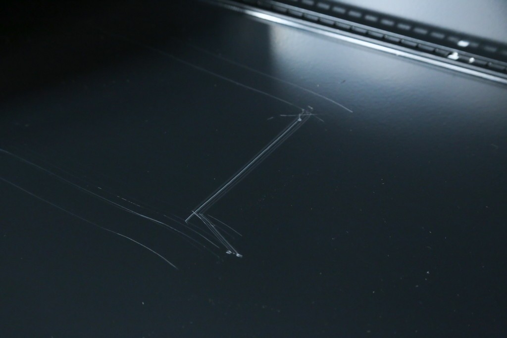 中古　スイス　USMハラー(USM Haller)　ドロップダウンドア収納付きの2段シェルフ　定価約24万円　(R-086855)