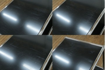 中古　スイス　USMハラー(USM Haller)　ドロップダウンドア収納付きの2段シェルフ　定価約24万円　(R-086855)