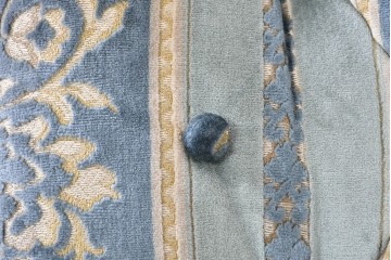 中古　DREXEL HERITAGE(ドレクセルヘリテイジ)　アカンサス紋様のジャガード織りが上品なラウンジチェア　(R-086858)