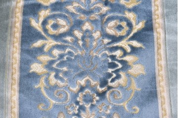 中古　DREXEL HERITAGE(ドレクセルヘリテイジ)　アカンサス紋様のジャガード織りが上品なラウンジチェア　(R-086858)