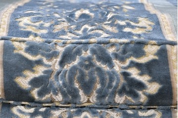 中古　DREXEL HERITAGE(ドレクセルヘリテイジ)　アカンサス紋様のジャガード織りが上品なラウンジチェア　(R-086858)