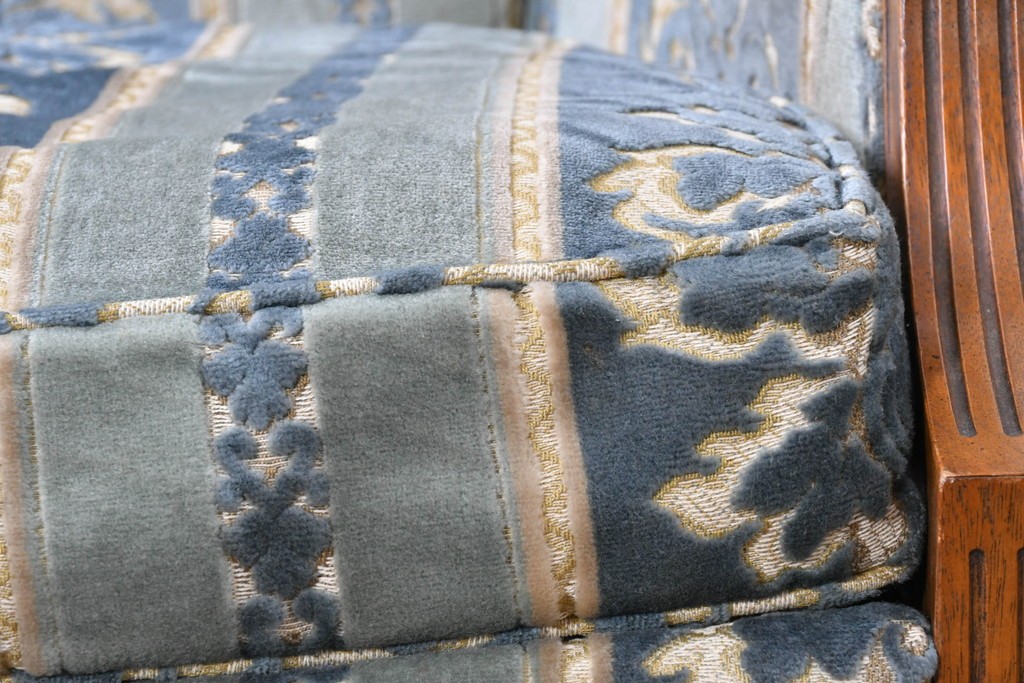 中古　DREXEL HERITAGE(ドレクセルヘリテイジ)　アカンサス紋様のジャガード織りが上品なラウンジチェア　(R-086858)