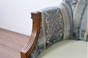 中古　DREXEL HERITAGE(ドレクセルヘリテイジ)　アカンサス紋様のジャガード織りが上品なラウンジチェア　(R-086858)