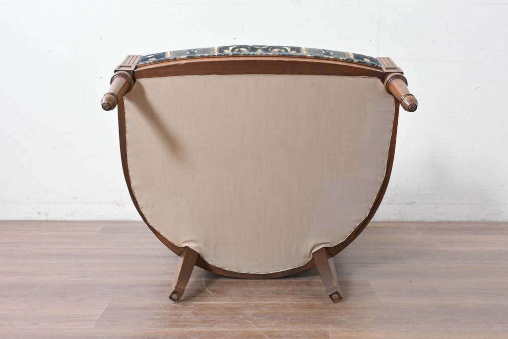 中古　DREXEL HERITAGE(ドレクセルヘリテイジ)　アカンサス紋様のジャガード織りが上品なラウンジチェア　(R-086858)