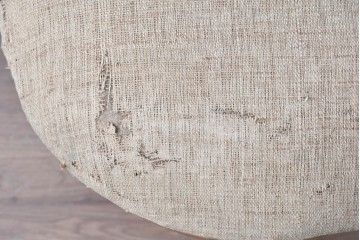 和製アンティーク　草花の透かし意匠がアクセントの回転椅子　(R-086859)