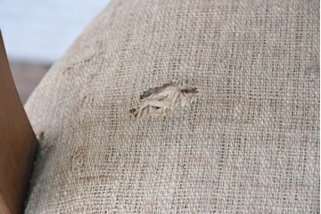 和製アンティーク　草花の透かし意匠がアクセントの回転椅子　(R-086859)