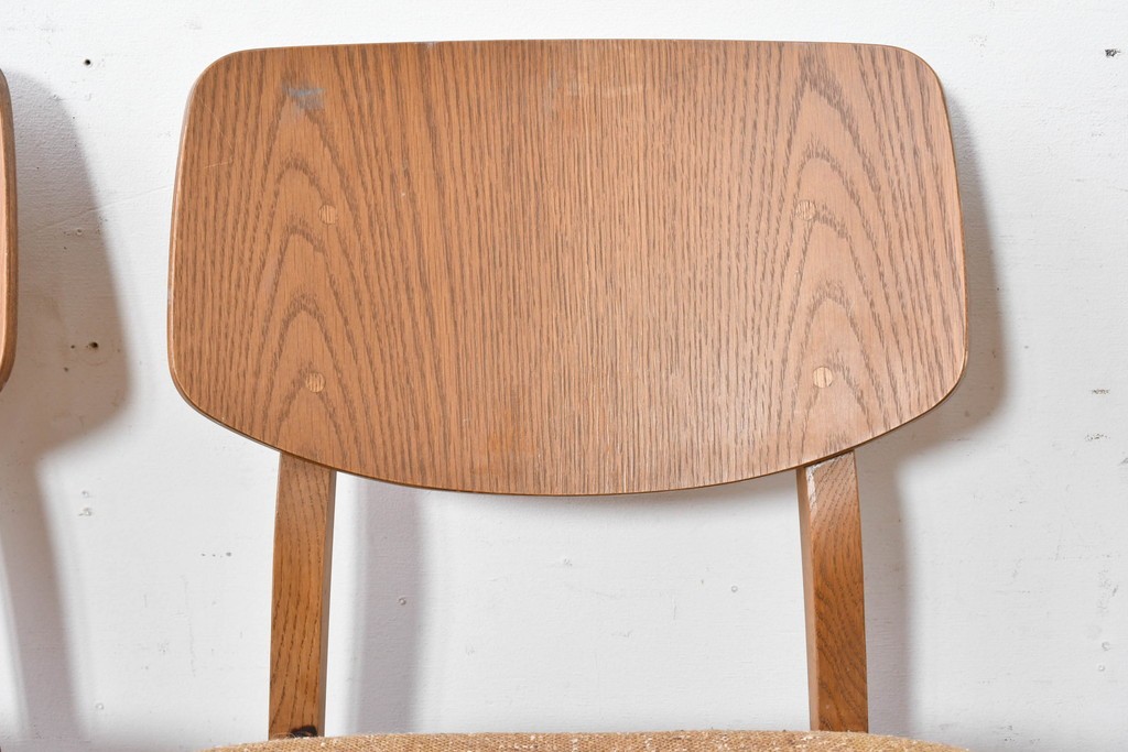 中古　トラックファニチャー(TRUCK FURNITURE)　楢(ナラ)材　ナチュラルな素材感が魅力のTORCH(トーチ)チェア4脚セット　定価(4脚合計)約32万7千円　(R-086861)