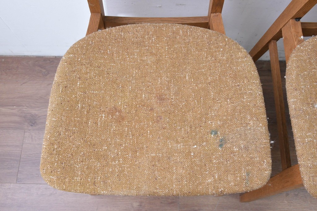 中古　トラックファニチャー(TRUCK FURNITURE)　楢(ナラ)材　ナチュラルな素材感が魅力のTORCH(トーチ)チェア4脚セット　定価(4脚合計)約32万7千円　(R-086861)