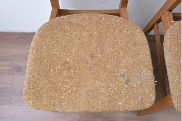 中古　トラックファニチャー(TRUCK FURNITURE)　楢(ナラ)材　ナチュラルな素材感が魅力のTORCH(トーチ)チェア4脚セット　定価(4脚合計)約32万7千円　(R-086861)