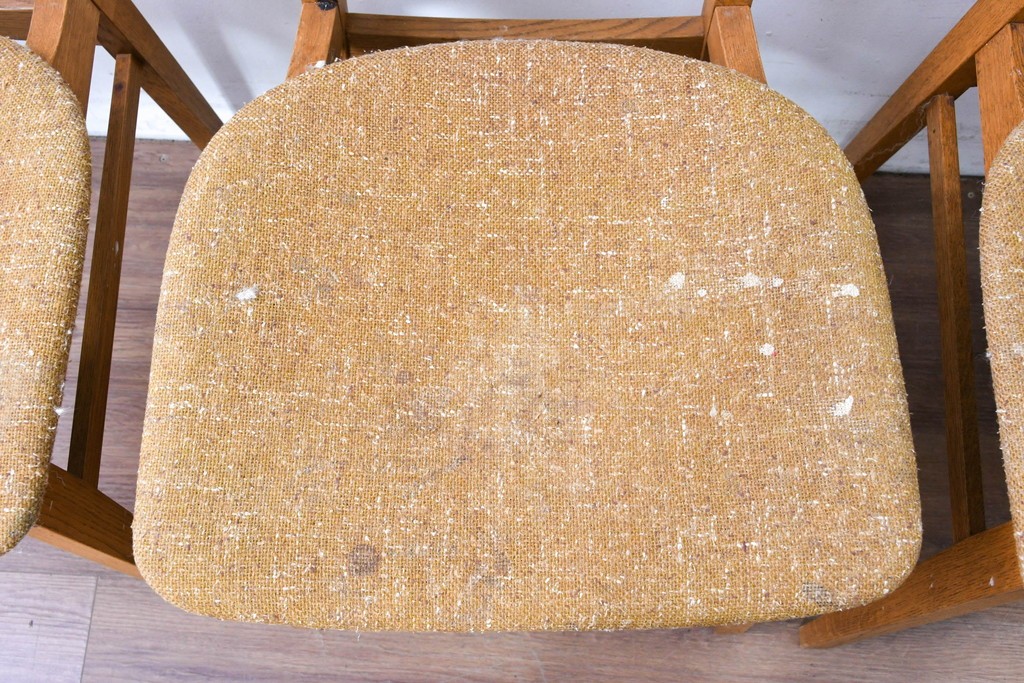 中古　トラックファニチャー(TRUCK FURNITURE)　楢(ナラ)材　ナチュラルな素材感が魅力のTORCH(トーチ)チェア4脚セット　定価(4脚合計)約32万7千円　(R-086861)